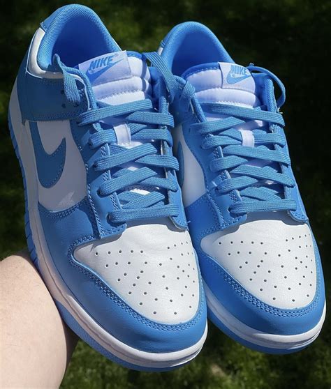 blauw nike dunk low